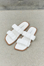 Load image into Gallery viewer, Weeboo Double Strap Scrunch Sandal in White