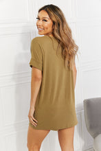 Load image into Gallery viewer, Zenana Morning Coffee V-Neck Top &amp; Shorts Lounge Set