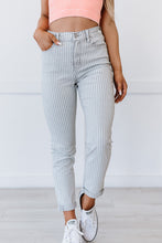 Load image into Gallery viewer, Kancan Valentina Pinstripe Mom Jeans