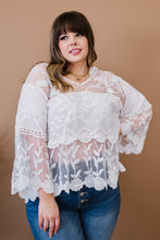 Load image into Gallery viewer, Davi &amp; Dani Lace Oasis Bell Sleeve Top