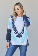 Load image into Gallery viewer, Sew In Love Tie-Dye Side Slit Sweatshirt