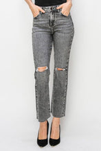 Load image into Gallery viewer, RISEN High Waist Distressed Straight Jeans