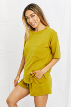 Load image into Gallery viewer, Zenana In The Moment Lounge Set in Olive Mustard
