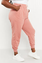 Load image into Gallery viewer, Zenana Drawstring Waist Joggers in Ash Rose