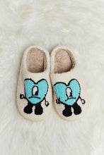 Load image into Gallery viewer, Melody Love Heart Print Plush Slippers