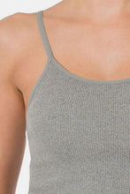 Load image into Gallery viewer, Zenana Ribbed Seamless Cropped Cami with Bra Pads