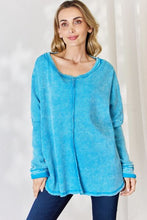 Load image into Gallery viewer, Zenana Oversized Waffle Long Sleeve Top