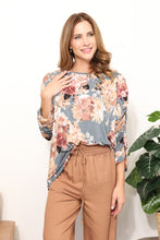 Load image into Gallery viewer, Sew In Love Flower Print Long Sleeve Top