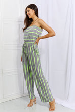 Load image into Gallery viewer, Sew In Love Pop Of Color Sleeveless Striped Jumpsuit