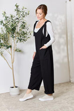 Load image into Gallery viewer, Celeste Ribbed Tie Shoulder Sleeveless Ankle Overalls