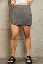 Load image into Gallery viewer, HEYSON Feeling Right Suede Wrap Skort