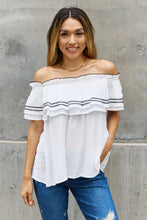 Load image into Gallery viewer, ODDI Off The Shoulder Ruffle Blouse