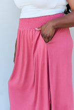 Load image into Gallery viewer, Doublju Comfort Princess High Waist Scoop Hem Maxi Skirt in Hot Pink