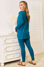 Load image into Gallery viewer, Zenana Lazy Days Long Sleeve Top and Leggings Set
