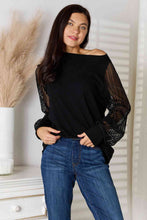 Load image into Gallery viewer, Double Take Round Neck Raglan Sleeve Blouse