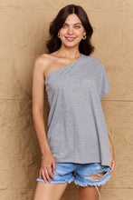 Load image into Gallery viewer, Ninexis in My Groove One Shoulder Loose Top