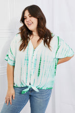 Load image into Gallery viewer, Sew In Love Beachy Keen Tie-Dye Collared Top
