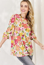 Load image into Gallery viewer, Celeste Floral Flounce Sleeve Top