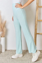 Load image into Gallery viewer, RISEN Full Size High Waist Ultra Soft Knit Flare Pants