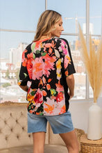 Load image into Gallery viewer, Sew In Love Floral Round Neck Short Sleeve T-Shirt