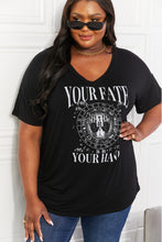 Load image into Gallery viewer, Sew In Love Your Fate Is In Your Hand Graphic Top
