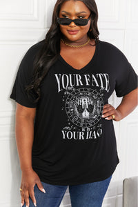 Sew In Love Your Fate Is In Your Hand Graphic Top