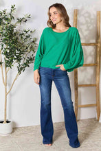 Load image into Gallery viewer, Zenana Round Neck Batwing Sleeve Blouse