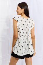 Load image into Gallery viewer, Heimish Shine Bright Butterfly Sleeve Star Print Top