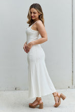 Load image into Gallery viewer, Culture Code Look At Me Notch Neck Maxi Dress with Slit in Ivory