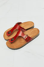 Load image into Gallery viewer, MMShoes Drift Away T-Strap Flip-Flop in Red