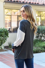 Load image into Gallery viewer, Celeste Design Contrast Long Sleeve Top