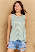 Load image into Gallery viewer, Doublju Striped Sleeveless V-Neck Top