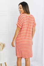 Load image into Gallery viewer, Zenana Striped V-Neck Pocket Dress
