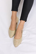 Load image into Gallery viewer, Forever Link Rhinestone Point Toe Flat Slip-Ons