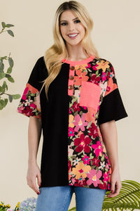 Celeste Floral Short Sleeve T-Shirt