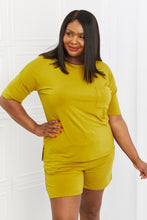 Load image into Gallery viewer, Zenana In The Moment Lounge Set in Olive Mustard