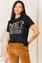 Load image into Gallery viewer, Simply Love Letter Graphic Round Neck T-Shirt