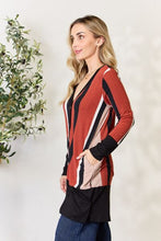 Load image into Gallery viewer, Celeste Striped Button Up Long Sleeve Cardigan