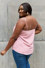 Load image into Gallery viewer, Sweet Lovely By Jen Scalloped Cami in Rosewood