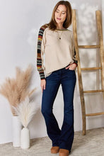 Load image into Gallery viewer, Hailey &amp; Co Christmas mood Exposed Seam Long Sleeve Ribbed Knit Top