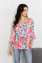 Load image into Gallery viewer, Sew In Love Fresh Take  Floral Cold-Shoulder Top