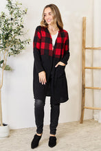 Load image into Gallery viewer, Heimish Plaid Open Front Cardigan